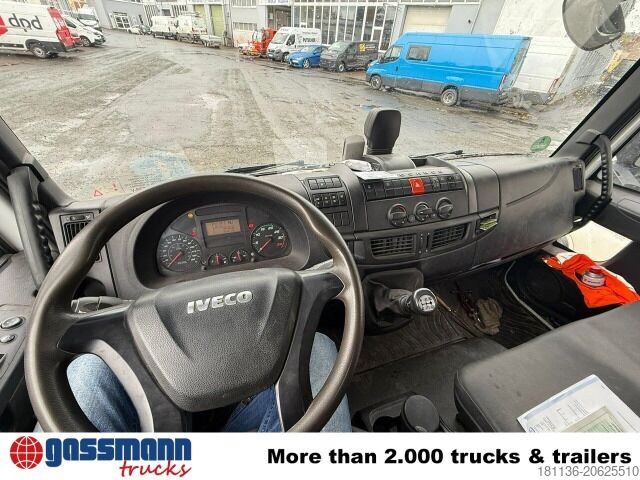 Tipper truck Iveco EuroCargo ML160E28K 4x2, Kran Hiab 099E-3 HiDuo,