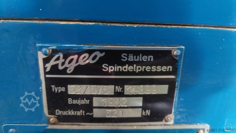 Manual spindle press AGEO SP 32-575