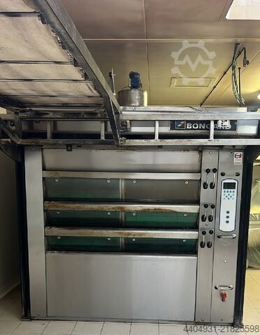 Used electric oven with 6 hotplates Bongard 802x2460