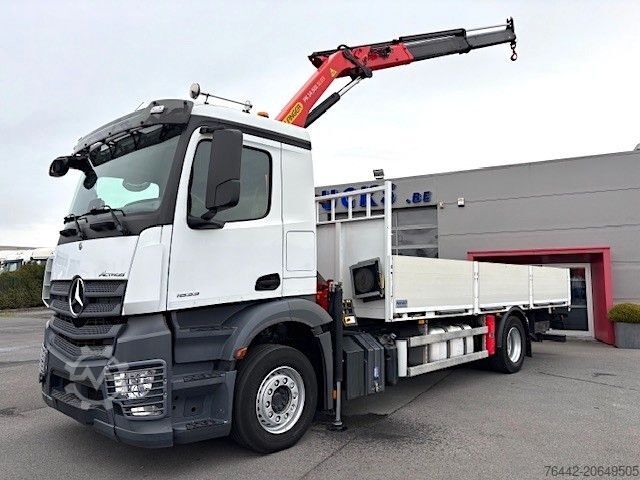 Truck mounted crane MERCEDES-BENZ AROCS 1833L-PALFINGER PK14501 KRAN/FUNK/PRITSCHE