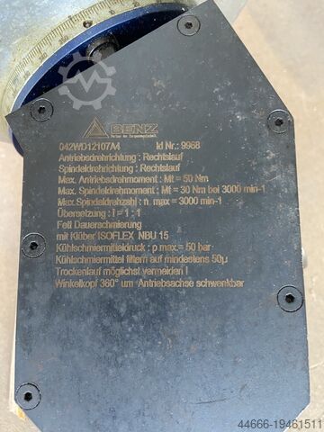 Angle milling head Benz ID Nr. 9968