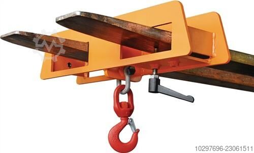 Load hook, load capacity 1500 kg, silver – 1 piece  
