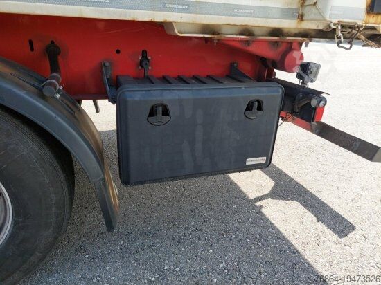 Tipper semitrailer SCHWARZMüLLER K10VLN3 STAHLMULDE, PORTALTüREN, ALUFELGEN, LIFTACHSE, 60M3