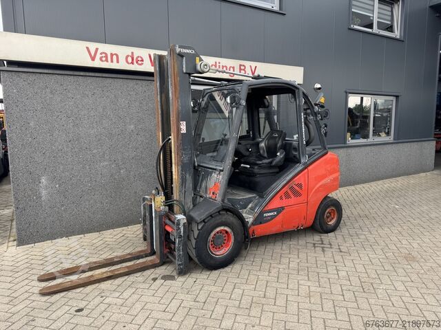 Linde H35D-02 Triplex 550 Freelift / Sideshift / Fork Positioner VW Diesel 2018 LINDE H35D-02 Triplo 550 Freelift / Sideshift / Vorkversteller VW Diesel 2018