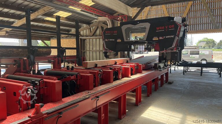 Komplettes Sägewerk (stationär) WRAVOR Banc scie horizontal OCCASION WRC 1250