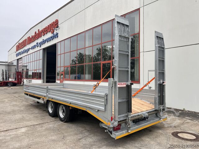 Low loader trailer Möslein TTT 11- 7,28  Neuer Tandemtieflader, 7,28 m Ladefläche