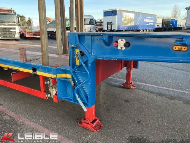 Auflieger mit Arbeitsbühne MEUSBURGER MTS-3*Tieflader*48t*Lift/Lenk*