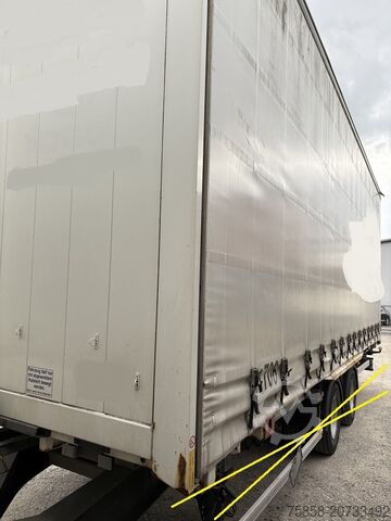 Wechselbrücke mit Pritsche & Plane Krone Jumbo 7,82m 3m hoch Hubdach + Edscha