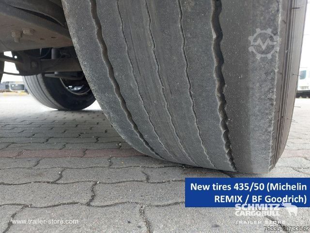 Open semitrailer with tarp Schmitz Cargobull Curtainsider Mega