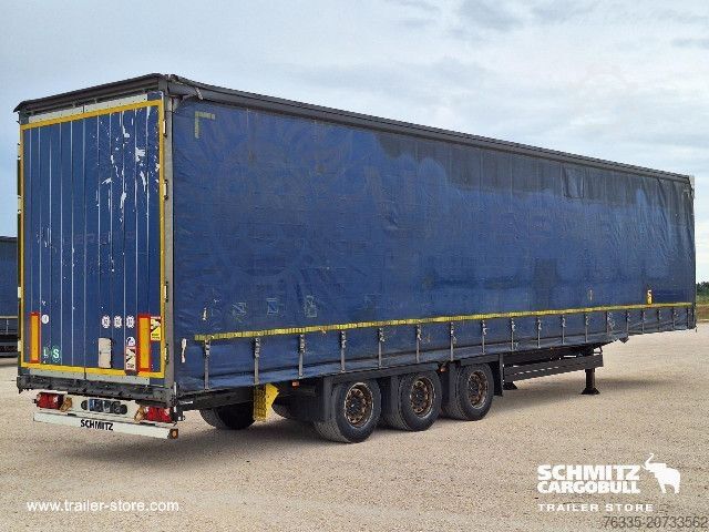 Open semitrailer with tarp Schmitz Cargobull Curtainsider Mega