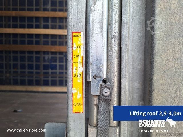 Open semitrailer with tarp Schmitz Cargobull Curtainsider Mega