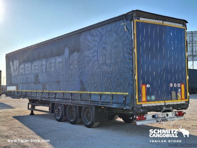 Open semitrailer with tarp Schmitz Cargobull Curtainsider Mega