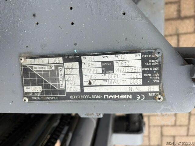 VS-22881 Elektrischer Triplex-Containerstapler Niehiyu NIEHIYU FBT15PN