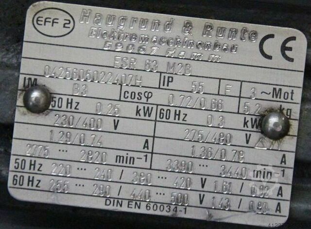 Hydraulikpumpe Haugrund 0,25 kW