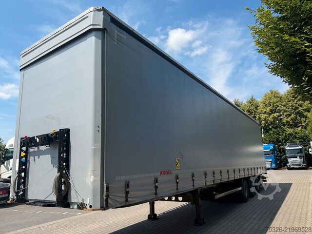 Open semitrailer with tarp KÖGEL Curtainsider Mega