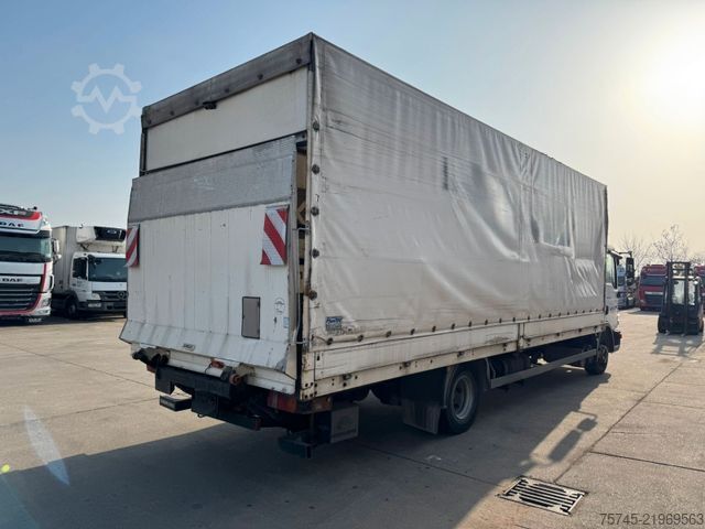 Flatbed truck with tarp MAN TGL 12.180 * MOTORSCHADEN * EURO 5 * LBW * 7 M L