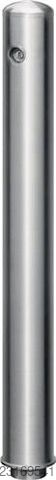 Barrier post, stainless steel, natural finish, diameter 76mm - 1 piece  