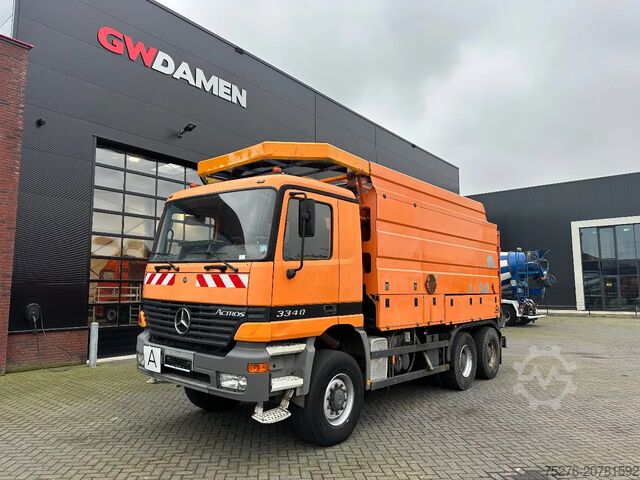 Saugfahrzeug Mercedes-Benz Actros 3340 6x6 Kanalreinigung + Wasserruckgewi...