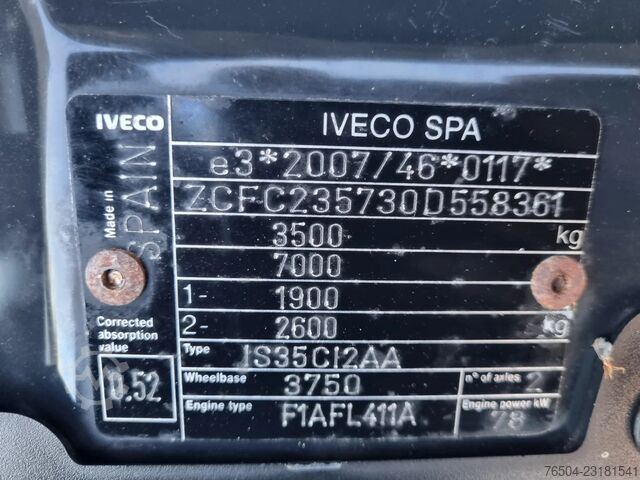Iveco Daily 35C11 Bakwagen Laadklep 22m3 2.48 hoog Iveco Daily 35C11 Bakwagen Laadklep 22m3 2.48 hoog