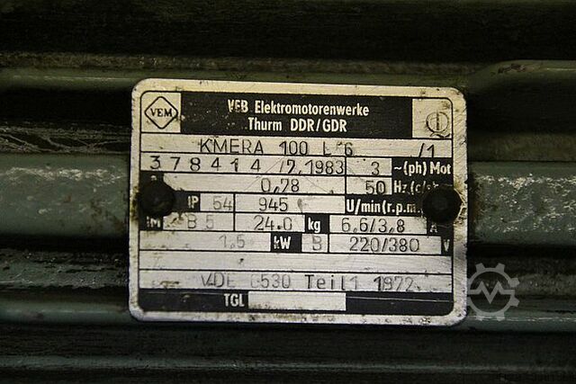 Electric motor 1.5 kW 945 Rpm VEM KMERA 100L6