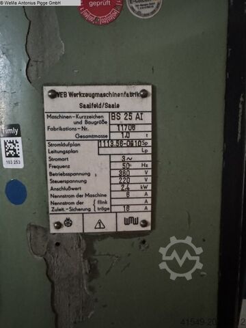 Säulenbohrmaschine WMW-SAALFELD BS 25 AI