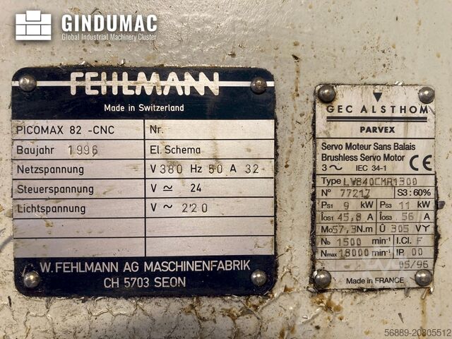 VERTIKALES BEARBEITUNGSZENTRUM FEHLMANN Picomax 82 CNC
