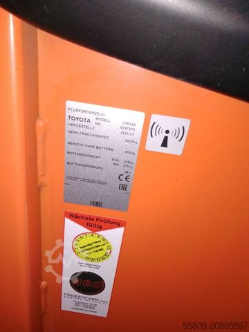 Electric Pallet Truck Toyota LPE220 // Elektro // 1005 Betriebsstunden