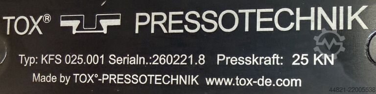 Toggle press TOX KFS 025.001