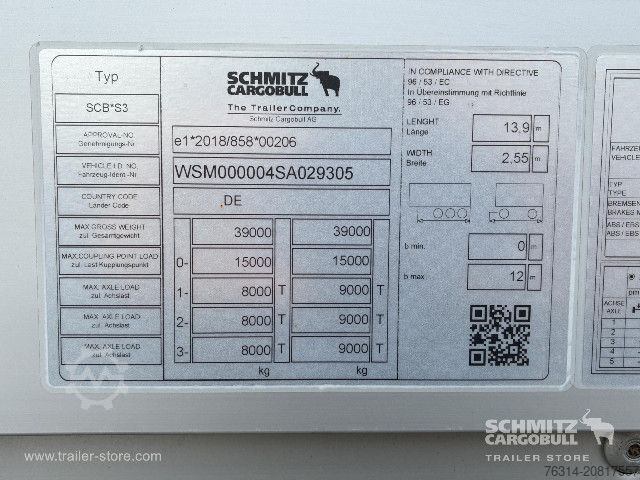 Auflieger mit offener Pritsche Schmitz Cargobull Pritsche