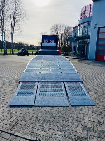 Low loader semitrailer Gabelstapler/Arbeitsbühnentransporter Klapprampe