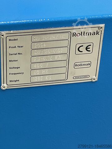 Round bending machine Rollmak SME 130-15/4,5