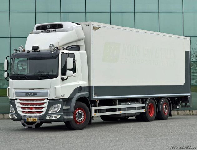 Refrigerated truck DAF CF 370 FAN 6X2 HEIWO BAK THERMO KING 3.000 KG KL