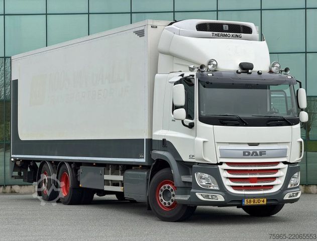 Refrigerated truck DAF CF 370 FAN 6X2 HEIWO BAK THERMO KING 3.000 KG KL