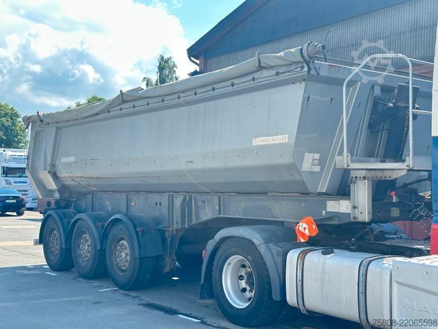 Tipper semitrailer SCHWARZMÜLLER HKS 3 Kippmulde Stahl Lift Mercedes Acshen