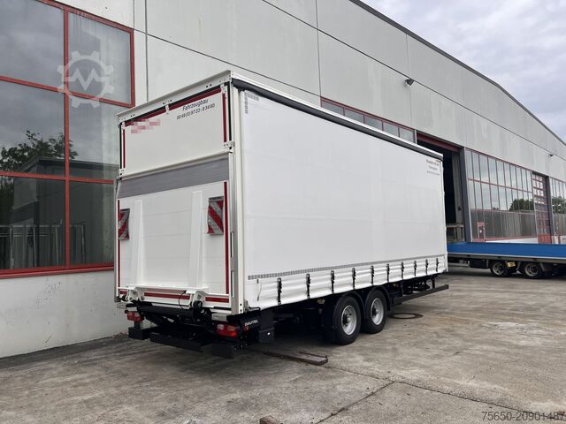 Open trailer with tarp Möslein TPS 105 D-L  Planenanhänger, Ladebordwand + Durchladbar neuwertig