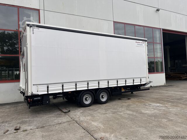 Open trailer with tarp Möslein TPS 105 D-L  Planenanhänger, Ladebordwand + Durchladbar neuwertig