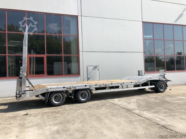 Low loader trailer Möslein T 3-6,60 VB 3 Achs Tieflader- Anhänger, Luftgefedert, Verbreiterung