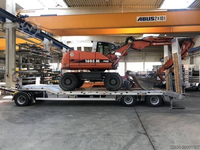 Low loader trailer Möslein T 3-6,60 VB  3 Achs Tieflader- Anhänger, Luftgefedert, Verbreiterung