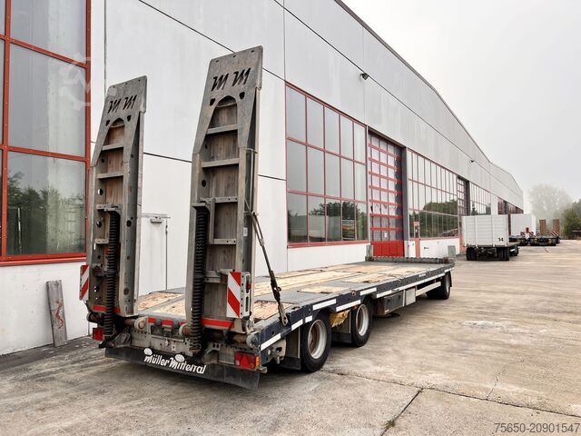 Tieflader Anhänger Müller Mitteltal D3  3 Achs Tieflader 9 m, Verzinkt, Wenig Benutzt