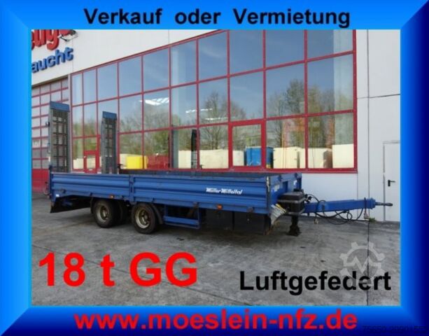 Tieflader Anhänger Müller Mitteltal ETUE-TA 18,0  18 t GG Tandemtieflader