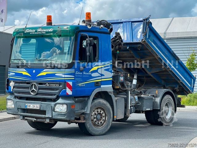 Dreiseitenkipper LKW MERCEDES-BENZ Actros 1844 / EPS / Meiller / Kran mit FUNK