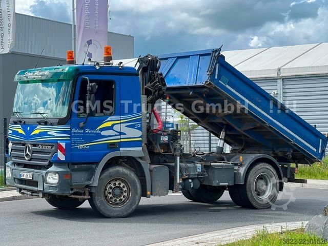 Dreiseitenkipper LKW MERCEDES-BENZ Actros 1844 / EPS / Meiller / Kran mit FUNK