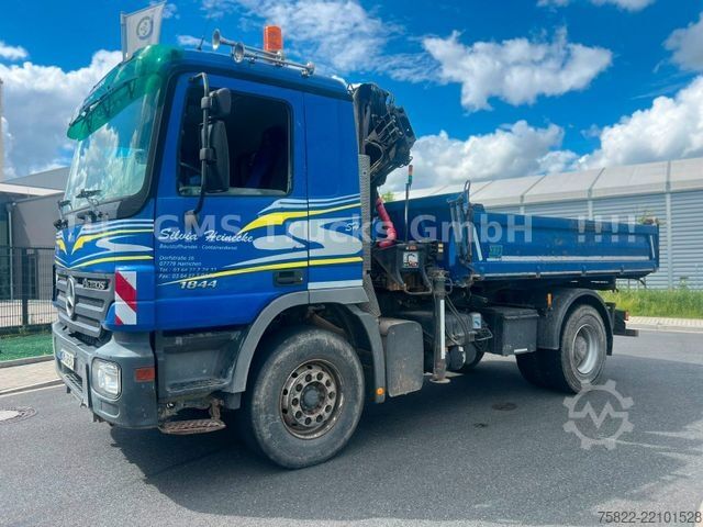 Dreiseitenkipper LKW MERCEDES-BENZ Actros 1844 / EPS / Meiller / Kran mit FUNK
