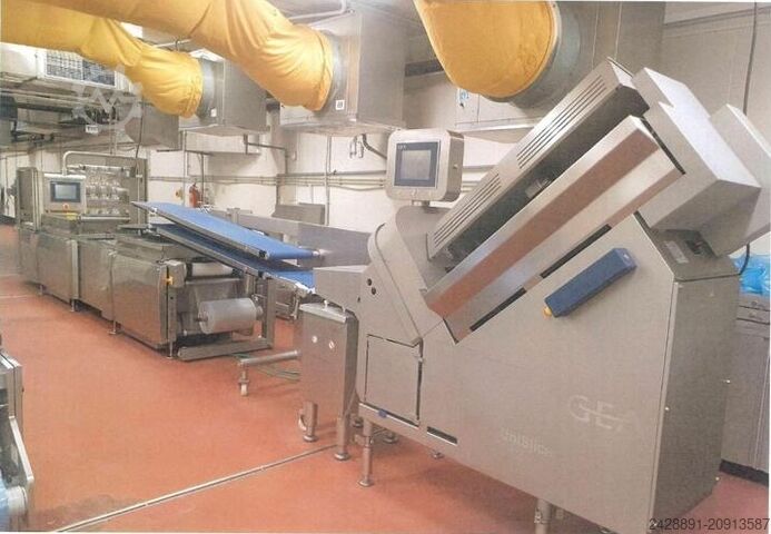 Cutting, packing, and weighing line GEA UniSlicer, PowerPak, Check 4000
