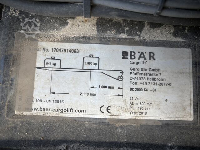 Box trailer Ackermann Fahrzeugbau KA 16 /18 , 2Achs Koffer LBW