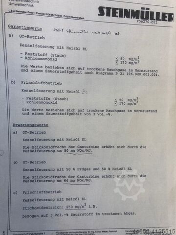 Posten Kombinierte Duobrenner, Gas u. Öl Steinmüller 1: G-18-K 1120/800, 2: DAG-18-K 1120/800