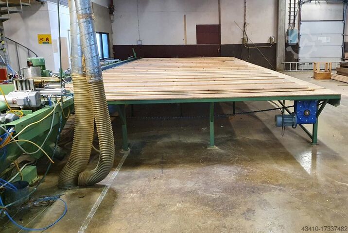 Roller conveyor with rip saw Pinkare 12.0