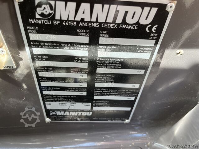 Telehandler / Telescope Forklift Manitou MHT790