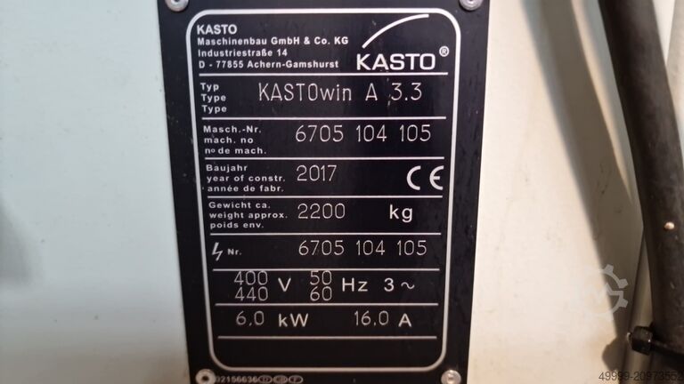 Fully automatic metal band saw KASTO KASTOwin A 3.3