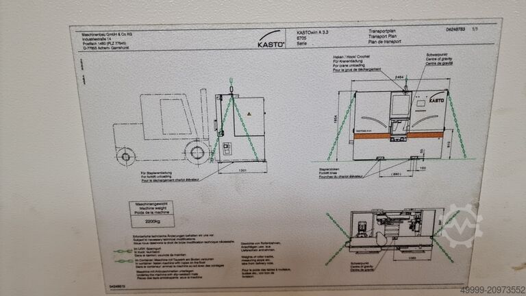 Fully automatic metal band saw KASTO KASTOwin A 3.3
